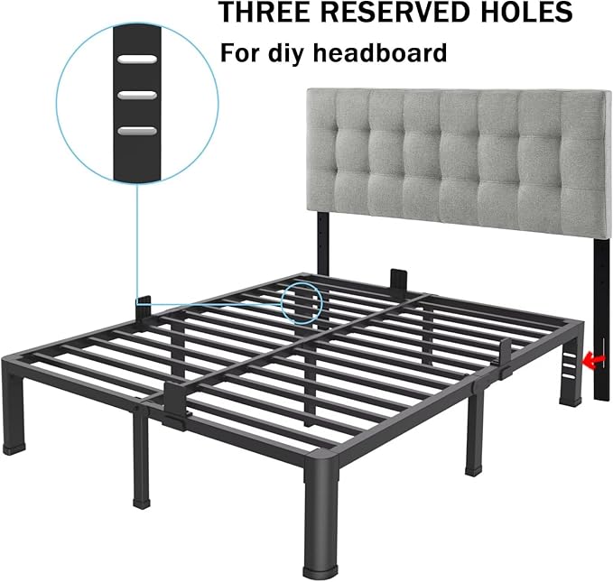 FUIOBYVV 14 Inch King Bed Frame - Image 8