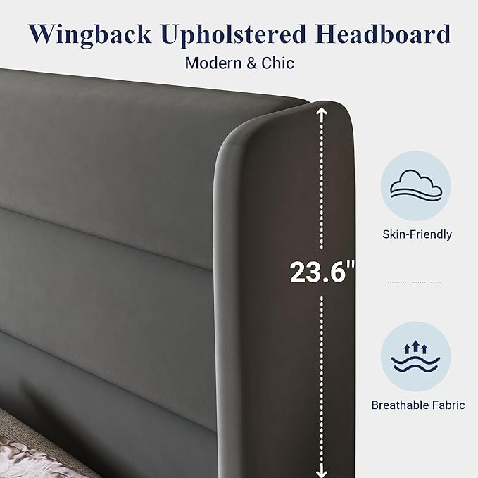Allewie Queen Size Platform Bed Frame - Image 4