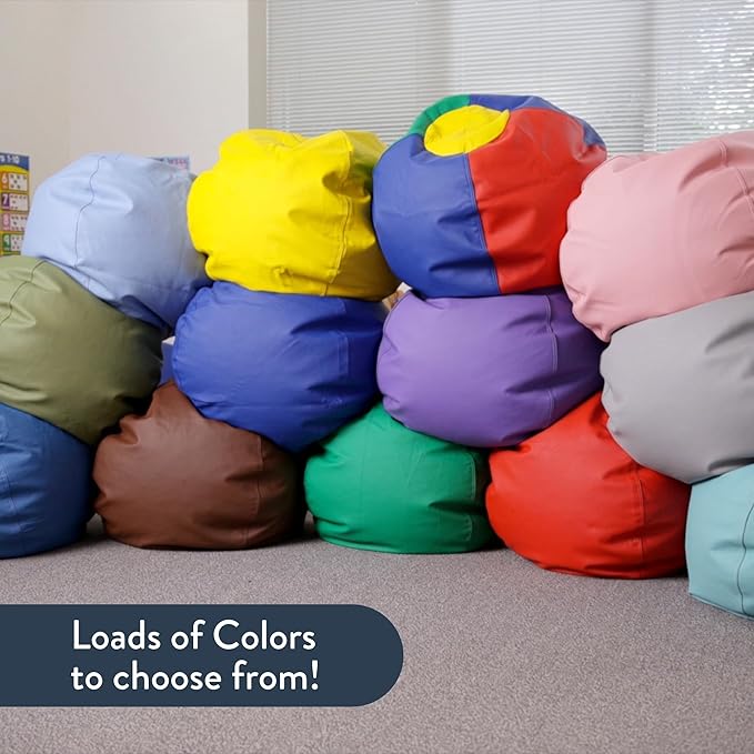 Children's Factory 35" Kids Bean Bag Chairs, Flexible Seating Classroom - Image 7