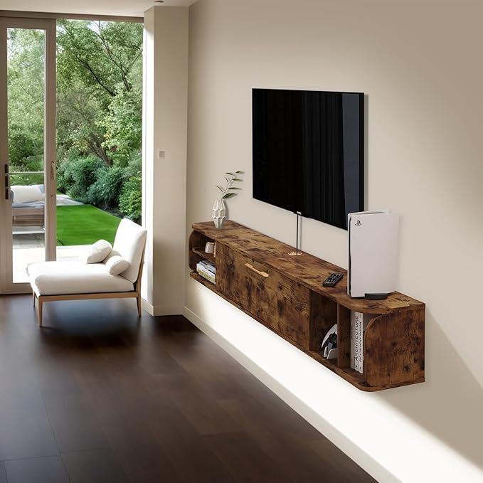 Floating TV Unit, Floating Shelves - Image 8