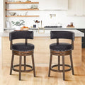 COLAMY Swivel Bar Stools Set of 2, Swivel Counter Height Barstools, 25 Inch by COLAMYINC