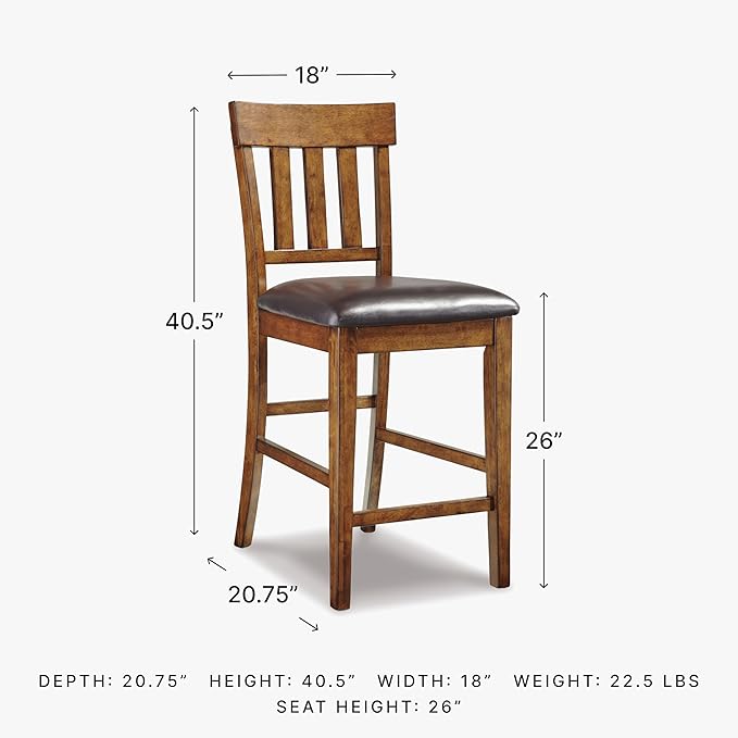 Signature Design by Ashley RaleHadd Barstool, Light Brown - Image 10