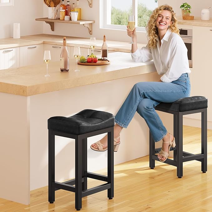 Dripex Modern Backless Bar Stools - Image 2