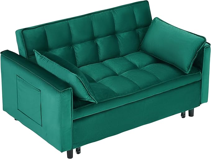 Ball & Cast Convertible Sofa Bed, Pull Out Loveseat Sleeper Sofa, Convertible - Image 14