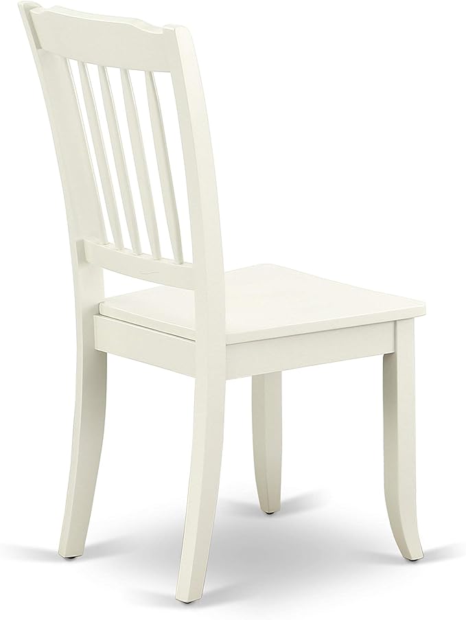 East West Furniture HBDA3-LWH-W 3 Piece Modern Dining Table Set Contains a - Image 9