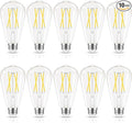 LED Edison Bulbs Dimmable, E26 Bulb 60 watt Equivalent, Cool White 4000K by GvvooHome
