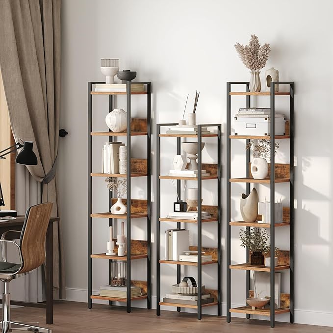 Bookshelf, 5-Tier Bookcase, Standing Book Shelf - Image 2
