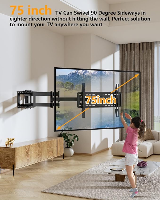 FORGING MOUNT Heavy Duty TV Wall Mount, Dual Articulating Arm Full Motion TV - Image 8