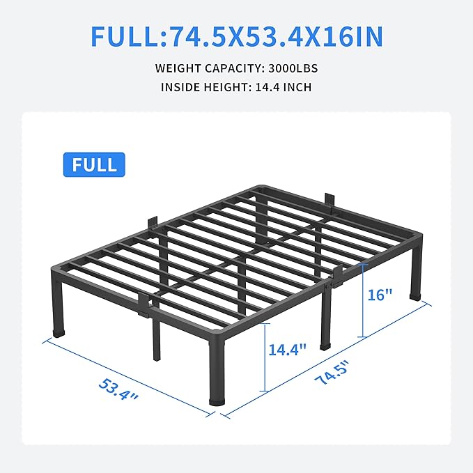 MAF 16 Inch Full Size Bed Frame - Image 2