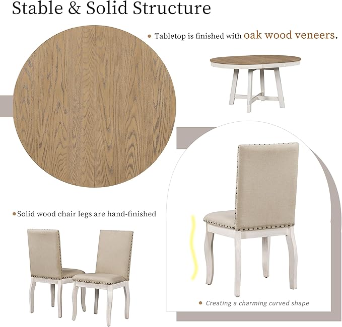 Ball & Cast 5 Piece Dining Table Set - Image 4