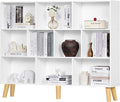 YAHARBO 10 Cube Large Bookshelf, 3 Tier Bookcase by YAHARBO
