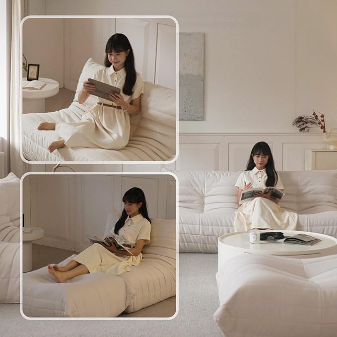 Luxury Ottomans, Modern Square Foot Rest - Image 4