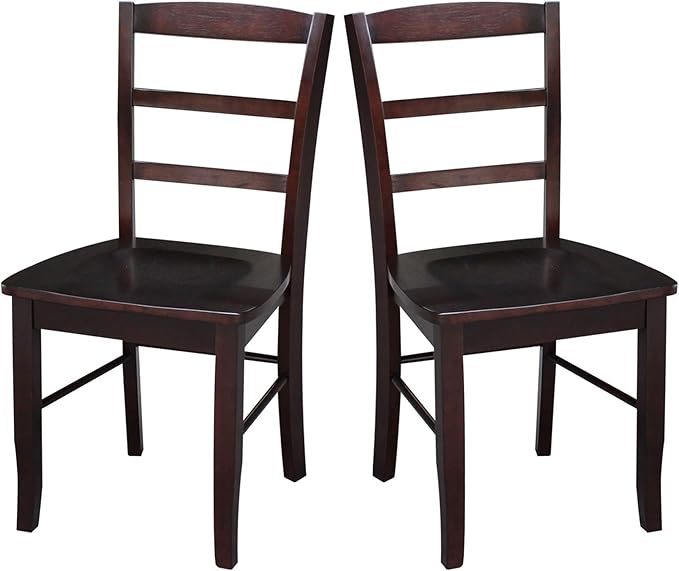International Concepts Madrid Ladder Back Chair, Rich Mocha - Image 5