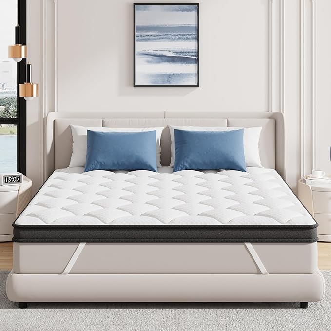ELEMUSE 3 Inch Twin Memory Foam Mattress Topper, High Density Gel Foam Bed - Image 6