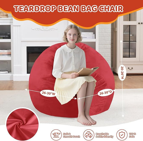 2FT Bean Bag Chair, Comfy Bean Bag Chairs - Image 2