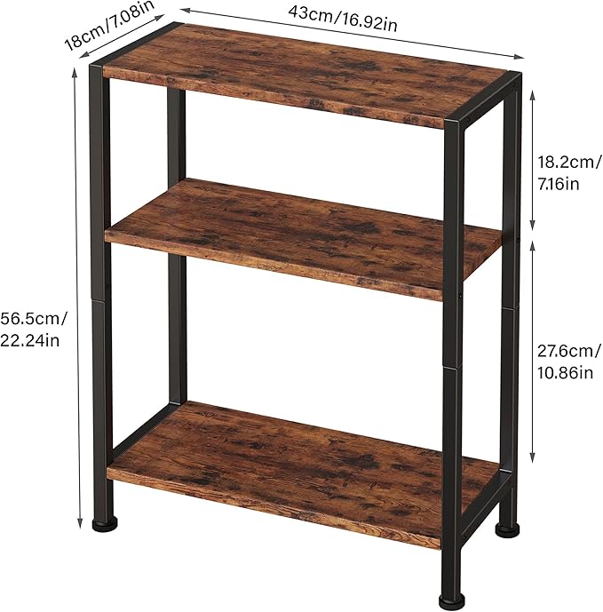 3-Tier Side Table, Small End Table, Sofa Side Table - Image 3