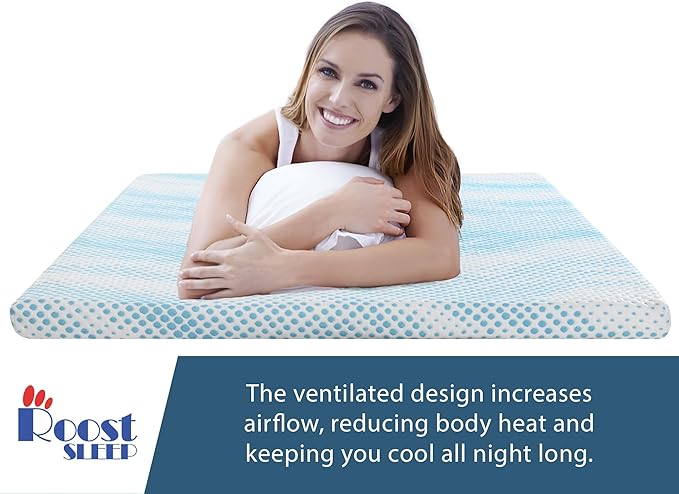 Cool Cloud Supreme 3 Inch Gel Memory Foam Queen Mattress Topper – Cooling - Image 3