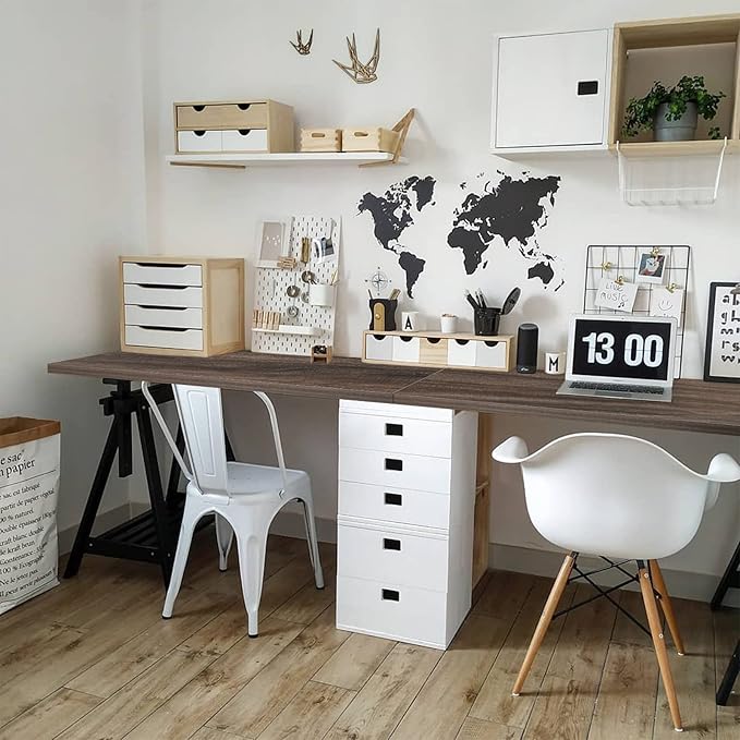 Kaboon Universal Tabletop 59.1"x23.62", Solid One-Piece Melamine Table Top - Image 7