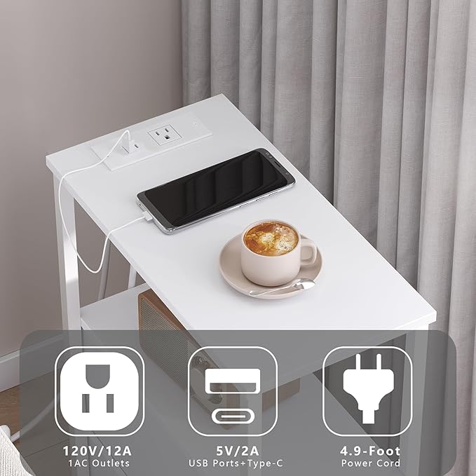 TUTOTAK Small Narrow End Table - Image 5