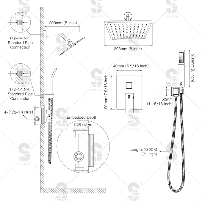 SR SUN RISE Shower System - Image 7