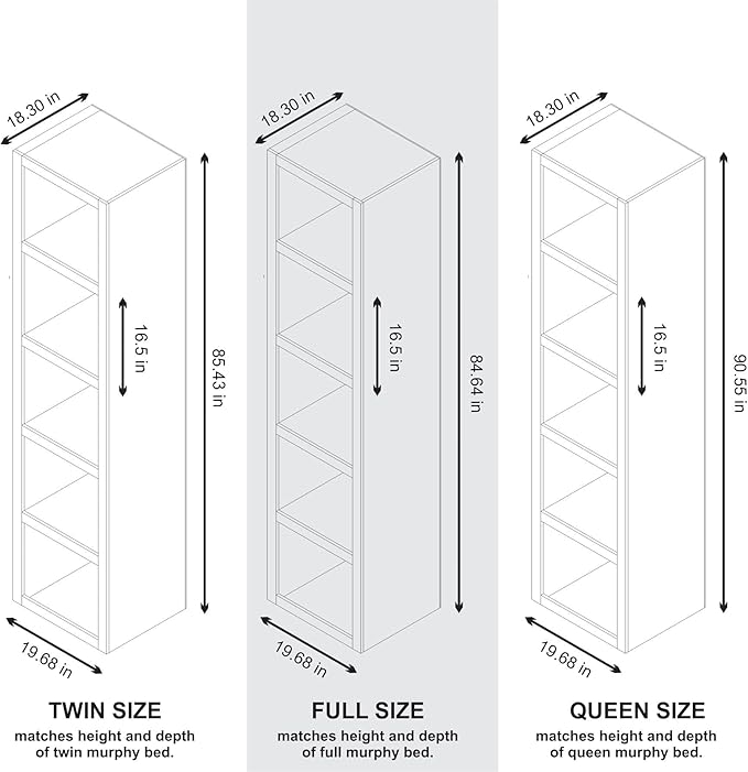 Oakland Living Dark Grey 85-in Tall Wooden Bookcase Shelf - Image 3
