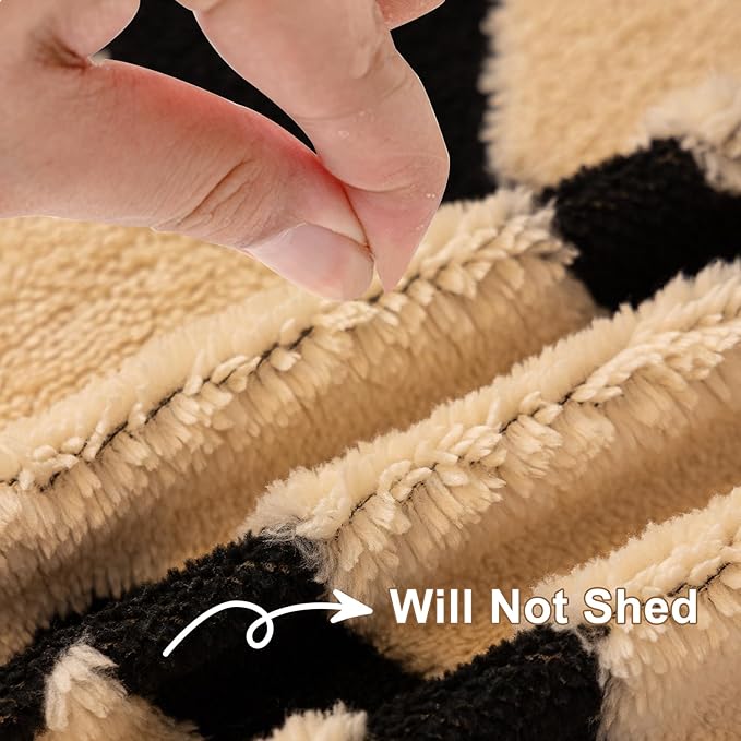 HANDONTIME Boho Sofa Covers for Dogs Black and White Couch Sofa Covers for 3 - Image 3