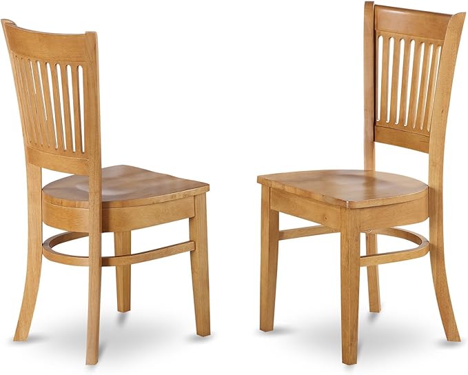 East West Furniture NDVA5-OAK-W 5 Piece Dining Room Furniture Set Includes a - Image 8