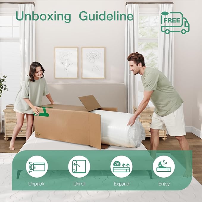Novilla Mattress King Size, 12 Inch Gel Memory Foam Mattress in a Box - Image 7