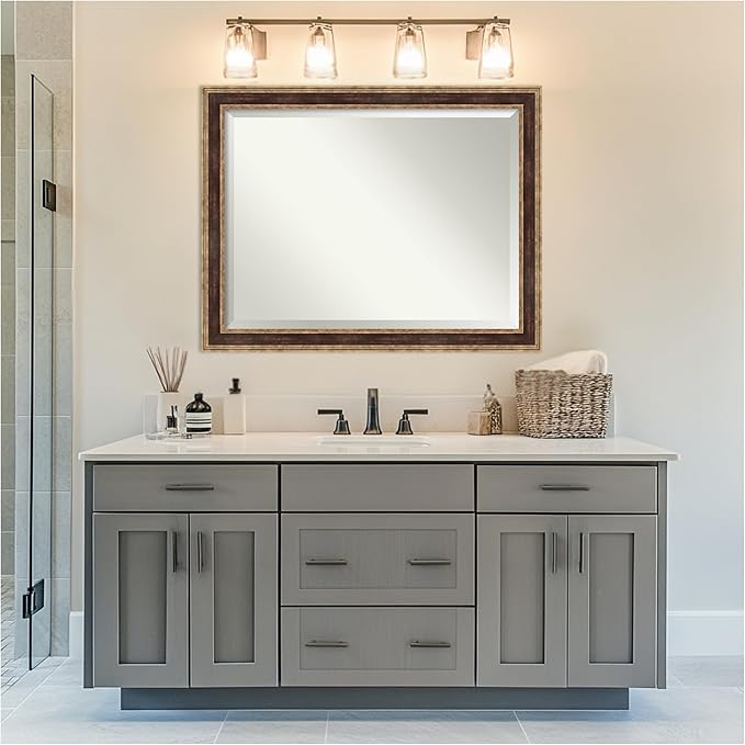 Amanti Art Bronze Bathroom Mirror - Image 5