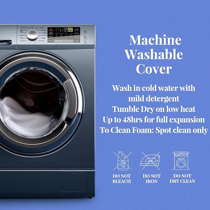 OhGeni Cooling 4 inch Dual Layer Queen Mattress Topper, 2 inch Cooling Gel - Image 12