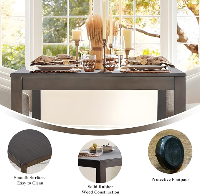 COLAMY Rectangular Dining Table Set - Image 5