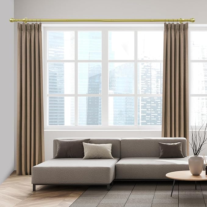Curtain Rods for Windows 16 to 120 Inches, Curtain Rod Max Adjustable Length of - Image 7
