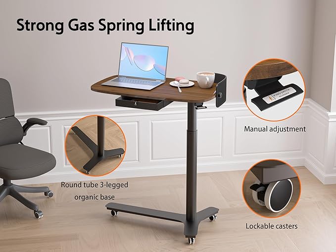 Pneumatic Mobile Standing Desk - Image 8