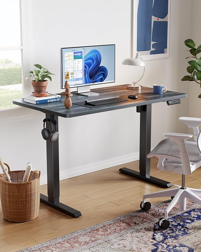 HUANUO 63" x 28" Electric Standing Desk Adjustable Height, 4 Memory Height - Image 2