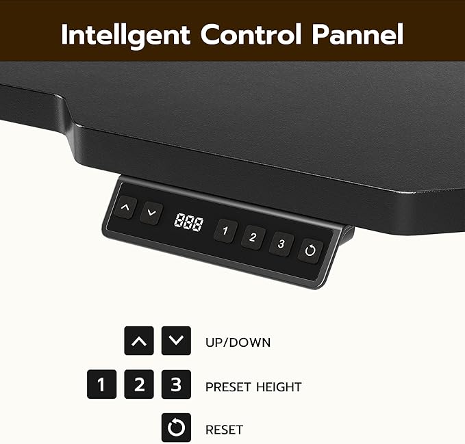 59 Inch L Shaped Standing Desk Adjustable Height, Gaming Electric Corner - Image 6