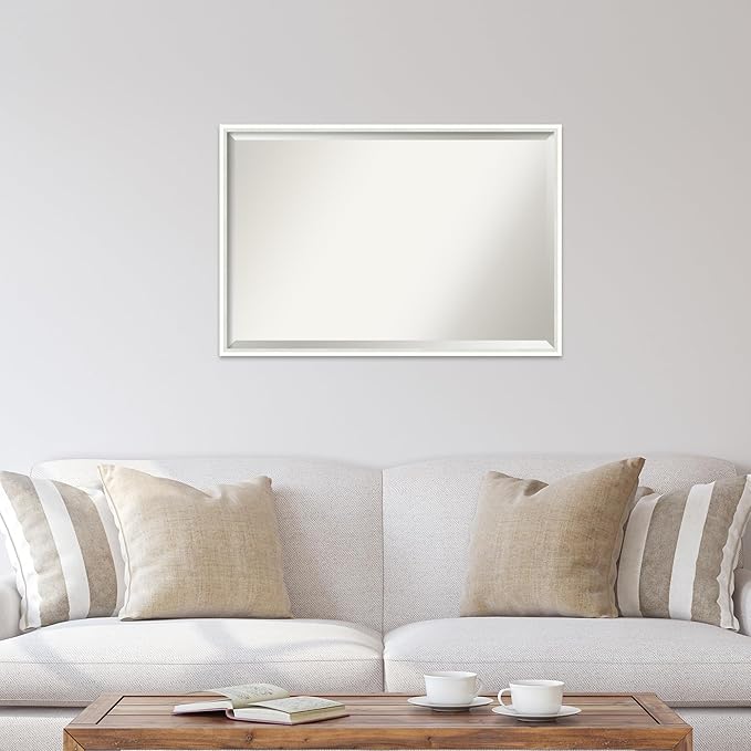 Amanti Art White Bathroom Mirror - Image 5