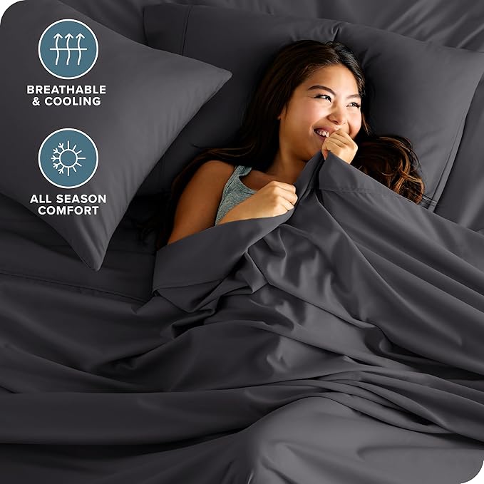 Bare Home Ultra-Soft Full XL Sheet Set - Image 3