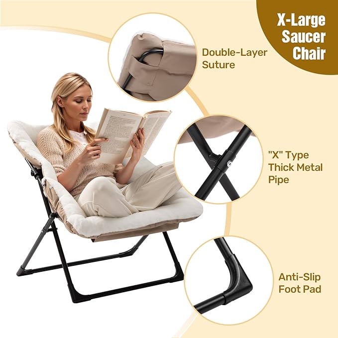 HollyHOME X-Large Saucer Chair - Image 5