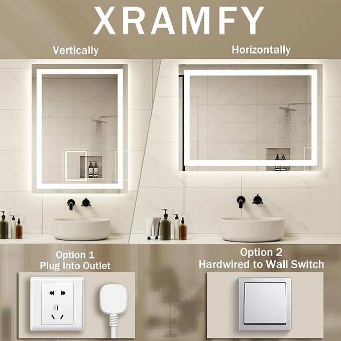 32'' x 24'' LED Bathroom Mirror - Image 7