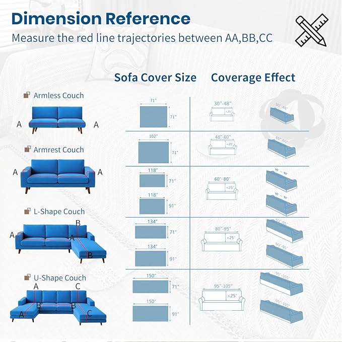 Nobildonna Sofa Chair Cover Waterproof Soft Thicken Chenille Cushion Couch Cover - Image 9