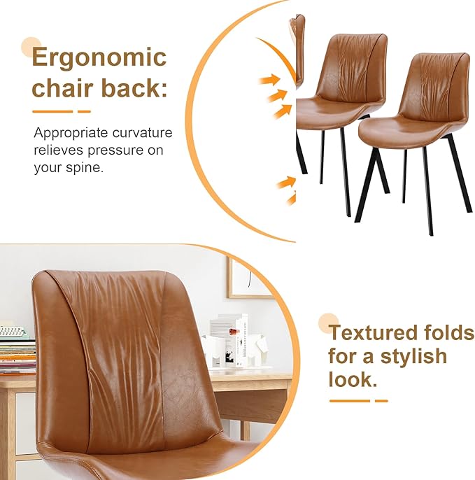 Upholstered Dining Chairs Set of 2, Modern Kitchen & Dining Room Chairs - Image 6