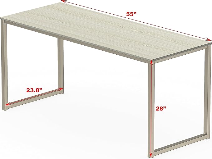 SHW Mission 55-Inch Home Office Computer Desk - Image 3