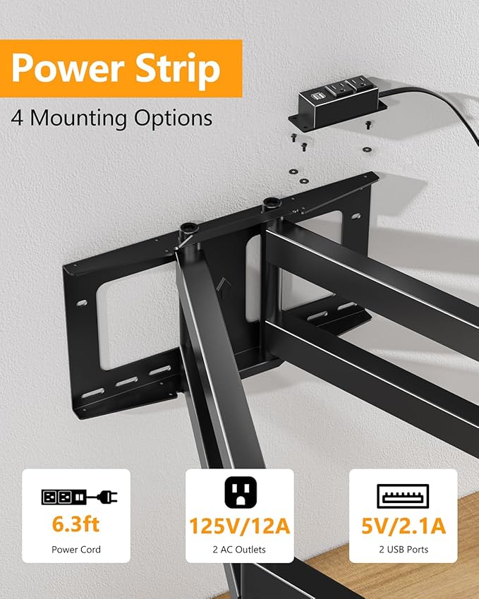 FORGING MOUNT Long Arm TV Wall Mount Swivel Tilt Full Motion Wall Bracket 43 - Image 6