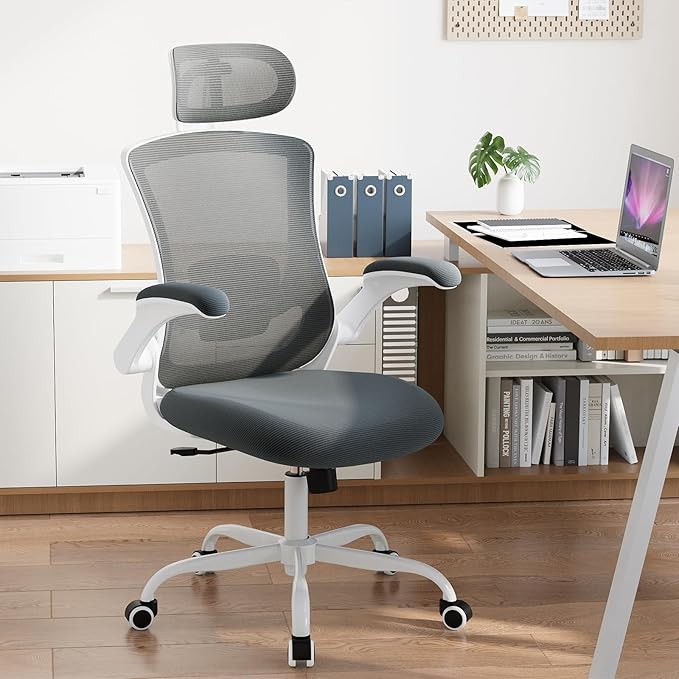 Ergonomic Office Chair with Adjustable Lumbar Support & Headrest, High Back - Image 7