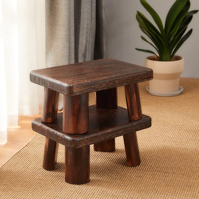 Wooden Stool, Bedside Step Stool, Step Ladder - Image 8