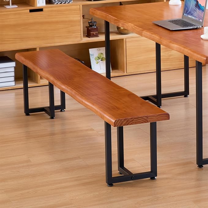 Durable Solid Wood Top Bench - Image 2