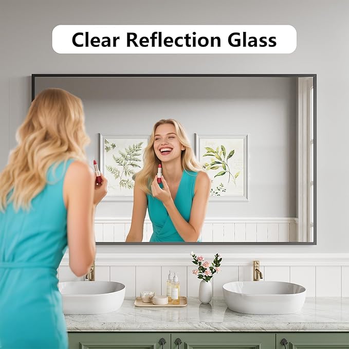Koonmi Bathroom Mirror 36x60 Bathroom Wall-Mounted Mirrors, Modern Vanity Mirror - Image 6