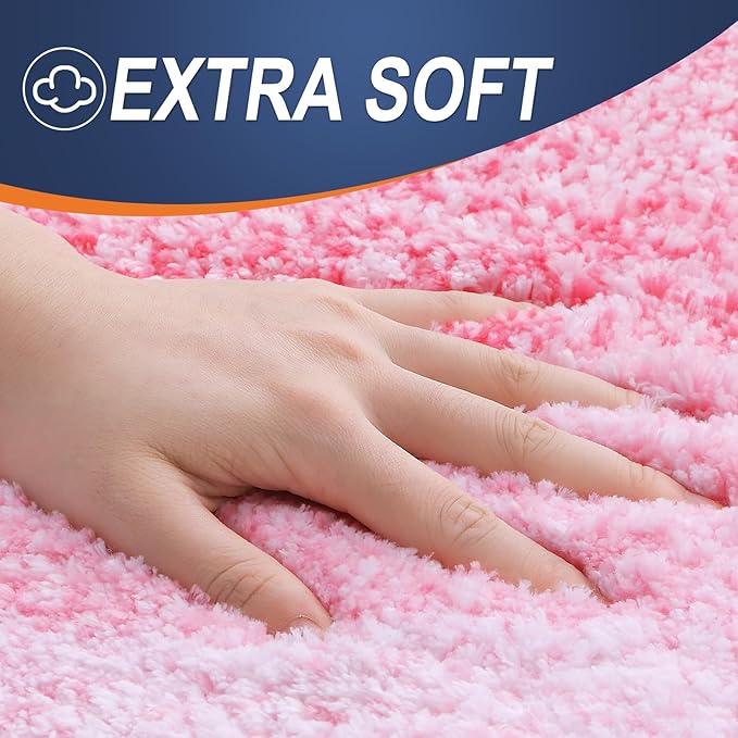 OLANLY Bathroom Runner Rugs 47x24, Extra Soft Absorbent Microfiber Bath Rugs - Image 2