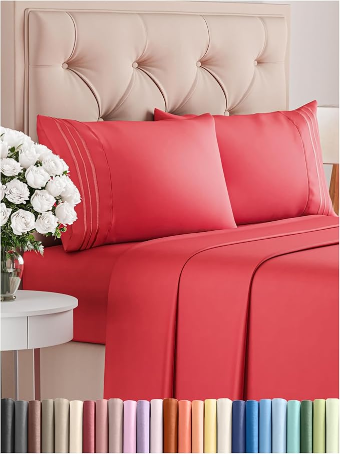 Queen Size 4 Piece Sheet Set by CGKUnlimited