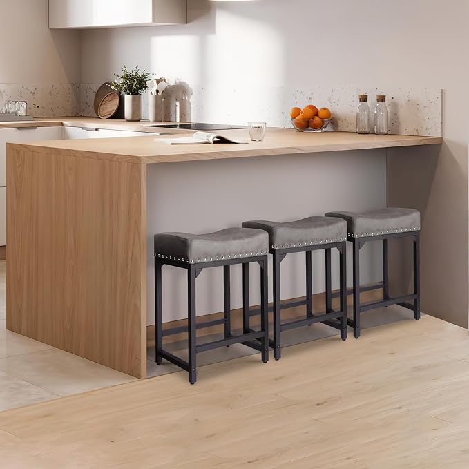 Counter Height Bar Stools Set of 3, Stools - Image 2